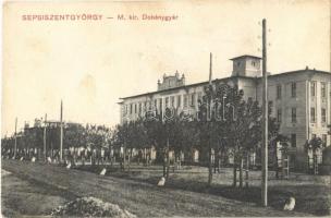 1912 Sepsiszentgyörgy, Sfantu Gheorghe; M. kir. dohánygyár / tobacco factory + VAJNAFALVA POST. ÜGYN.
