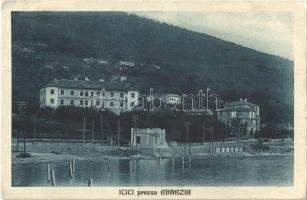 1926 Icici (Abbazia), shore, hotel (EB)