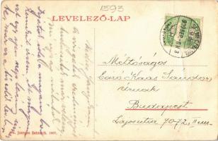 1909 Selmecbánya, Schemnitz, Banská Stiavnica; M. kir. dohánygyár. W.L. (?) 474. Joerges 1907. / tob...