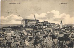1915 Mikulov, Nikolsburg; Totalansicht / general view, Mikulov Castle. Franz J. Beierl (EK)