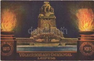 1913 Leipzig, Völkerschlacht-Denkmal 1813-1913. Offizielle Postkarte zur Weihe des Völkerschlacht-Denkmals am 18. Oktober 1913. / Monument to the Battle of the Nations, charity fund