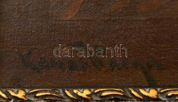 Varga jelzéssel: Vízparti táj. Olaj, vászon (foltos), keretben, 38×49 cm