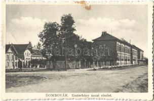 1923 Dombóvár, Eszterházy utcai részlet. László Vilma kiadása (kis szakadások / small tears)