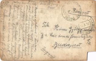 1915 Az SMS Sankt Georg páncélos cirkáló matrózai a fedélzeten / WWI Austro-Hungarian Navy, K.u.K. K...