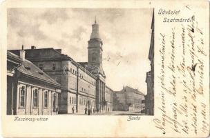 1900 Szatmárnémeti, Satu Mare; Kaczinczy utca, Zárda / street, nunnery (EK)