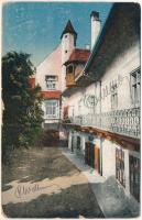 Nagyszeben, Hermannstadt, Sibiu; Városháza udvara / Curtea Primariei / Rathaushof / courtyard of the town hall (kopott sarkak / worn corners)