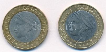 Olaszország 1997. 1000L "EU" (2xklf) egyik hibás térképpel T:1,1-
Italy 1997. 1000 Lire &...