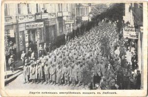 Osztrák-magyar hadifoglyok Lublinban / WWI Group of captive Austro-Hungarian K.u.K. soldiers in Lublin (Poland), POW (prisoners of war) (EB)