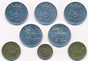 Andorra 2002. 1c-5c (8x) közte öt klf T:1- Andorra 2002. 1 Centim - 5 Centims (8x) with five diff pieces C:AU