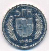 Svájc 1988B 5Fr Cu-Ni T:1 (PP) Switzerland 1988B 5 Francs Cu-Ni C:UNC (PP) Krause KM#40a.3