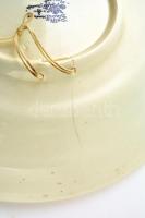 Delfti fali dísztál. Jelzett, matricás, hátoldalán hajszál repedéssel, d:29 cm