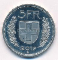 Svájc 2017B 5Fr Cu-Ni T:1- (PP)  Switzerland 2017B 5 Francs Cu-Ni C:AU (PP)