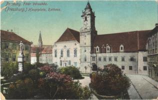 Pozsony, Pressburg, Bratislava; Főtér, városháza / main square, town hall (EK)