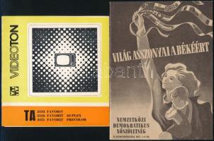 cca 1948 Vegyes porspektus tétel, 4 db: 
cca 1940-1950 Fővárosi Háztartási Bolt - Fessük magunk ott...