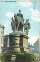 1915 Pozsony, Pressburg, Bratislava; Mára Terézia szobor / Maria Theresa monument. Ottmar Zieher