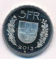 Svájc 2013B 5Fr Cu-Ni T:1- (PP) kis ph. Switzerland 2013B 5 Francs Cu-Ni C:AU (PP) small edge error