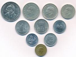 Törökország 1995-2004. 10L-1.000.000L (10xklf) közte emlékkiadások T:1,1-,2 Turkey 1995-2004. 10 Lira - 1.000.000 Lira (10xdiff) with commemorative issues C:UNC,AU,XF