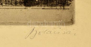 Boldizsár István (1897-1984): Semmelweis. Rézkarc, papír, jelzett,  45×33 cm