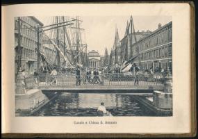 cca 1900 Trieszt, 20 képet tartalmazó leporelló