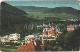 1916 Trencsénteplic-fürdő, Trencianske Teplice; Látkép. Divald és Monostory 46. sz. / general view (kopott sarkak / worn corners)