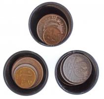 45db vegyes ciprusi, görög és török fémpénz tétel T:1-,2,2- 45pcs of metal coins from Cyprus, Greece and Turkey C:AU,XF,VF