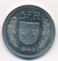 Svájc 1983. 5Fr Cu-Ni T:1 Switzerland 1983. 5 Francs Cu-Ni C:UNC  Krause KM#40a.2