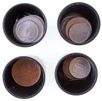 88db-os vegyes cseh, csehszlovák és szlovák fémpénz tétel T:1-,2 88pcs of various metal coins from Czech Republic, Czechoslovakia and Slovakia C:AU,XF