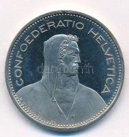 Svájc 1987B 5Fr Cu-Ni T:1- (PP) 
Switzerland 1987B 5 Francs Cu-Ni C:AU (PP) 
Krause KM#40a.3