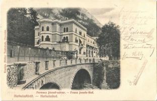 1905 Herkulesfürdő, Baile Herculane; Ferenc József udvar / Franz Josefs Hof / spa