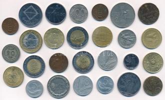 29db-os vegyes olasz fémpénz tétel T:1-,2,2-,3 29pcs of various metal coins from Italy C:AU,XF,VF,F