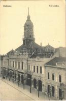1914 Kalocsa, Városháza, szálloda, Takarékpénztár. Jurcsó Antal kiadása (EK)