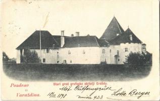 1898 Varasd, Varazdin, Warasdin; Gróf Erdődy vár kastély / Stari grad grofoske obitelji Erdődy / castle