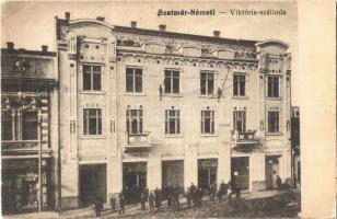 Szatmárnémeti, Satu Mare; Viktória szálloda, áruház / hotel, shop (fa)