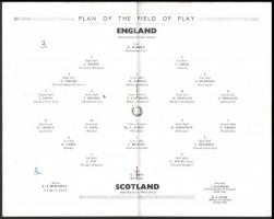 1953 Anglia-Skócia labdarúgó mérkőzés, Wembley Stadion, 1953. ápr. 18., angol nyelvű programfüzet