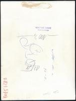 Lottó, 2 db sajtófotó, 18×17 és 22×17 cm