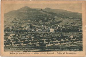 Petrozsény, Petrosani; látkép a Páring-havassal, kolónia / Muntii Parang, colony (EK)