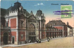 1914 Kolozsvár, Cluj; vasútállomás / railway station. TCV card (EK)