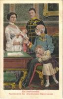 1916 Ein entzückendes Familienbild des Allerhöchsten Kaiserhauses / Franz Joseph and Charles I of Austria the royal family, House of Habsburg (EB)
