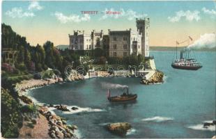 Trieste, Miramar castle, ships