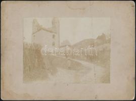 1905 Visegrád, kartonra kasírozott fotó, hátoldalon feliratozva, 12×15 cm
