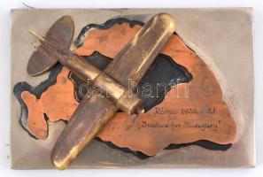 1932 "Justice for Hungary" irredenta relikvia, 7×11 cm