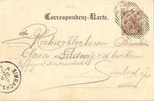 1898 Braunau, Hierner's Weinhaus zum Alten Weinhaus vorm. Gradinger / Hierner's wine hall ...