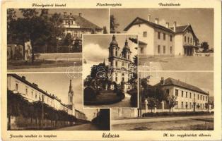 1939 Kalocsa, Főszolgabírói hivatal, főszékesegyház, vasútállomás, jezsuita rendház és templom, M. kir. vegykísérleti állomás (Rb)