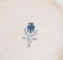 Hollóházi Szász Endre által tervezett mintával díszített dobozok, 2 db, matricás, jelzett, kis kopás...