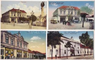 Érsekújvár, Nové Zámky; - 4 db modern reprint képeslap / 4 modern reprint postcards