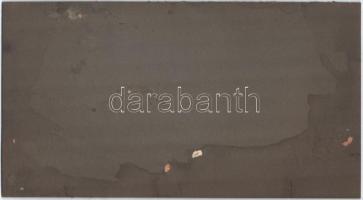 VÉDETT - NO EXPORT Lajta Béla (1873-1920): A Római Magyar Ház 1910 (meg nem valósult terv). Akvarell...