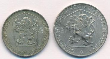 Csehszlovákia 1964. 10K Ag "Szlovák felkelés 20. évfordulója" + 1965. 25K Ag "Felszab...