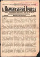 1949 Bp., A Kéményseprő Iparos, a KIOSZ Kéményseprő Szakosztály hivatalos lapja II. évfolyamának 12. száma