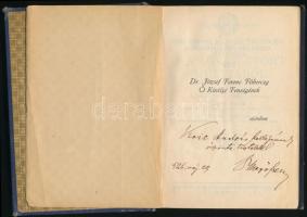 dr, Mező Ferenc: Képek a magyar sport múltjából.  Dedikált! Bp., 1926. Szétvált fűzéssel, kiadói vás...
