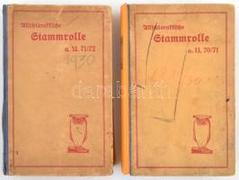 Allschlaraffische Stammrolle a. U. 70/71-71/72. Leipzig, é.n. ASV. kiadói félvászon kötésben, / in half linen binding